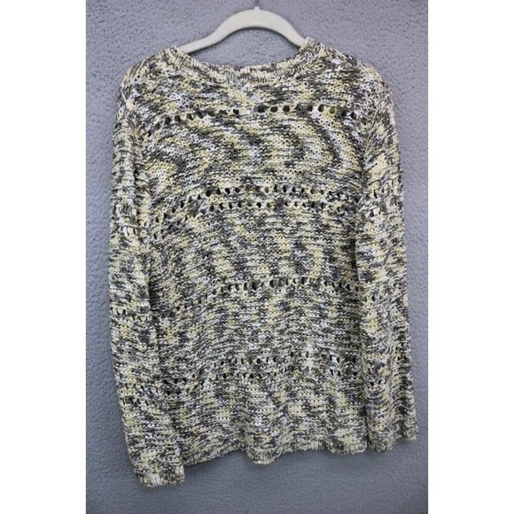 Chicos Long Sleeve Open Knit Tunic Sweater-Size 2-Oversized-Beachy-NWT - Picture 10 of 12